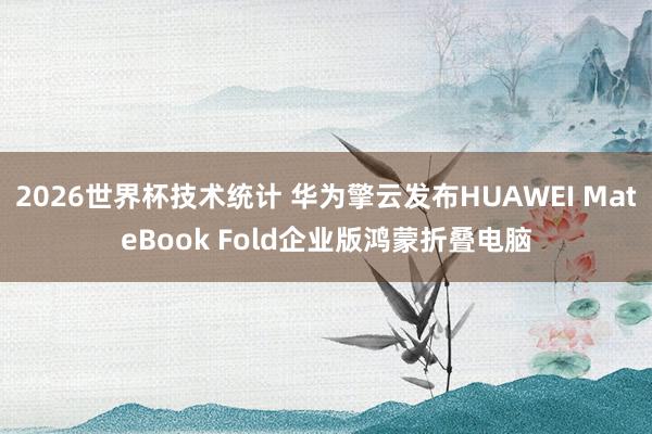 2026世界杯技术统计 华为擎云发布HUAWEI MateBook Fold企业版鸿蒙折叠电脑